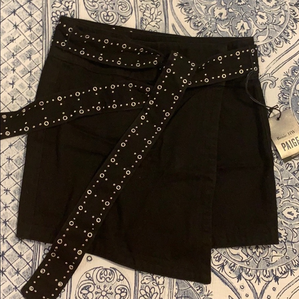 PAIGE black mini skirt